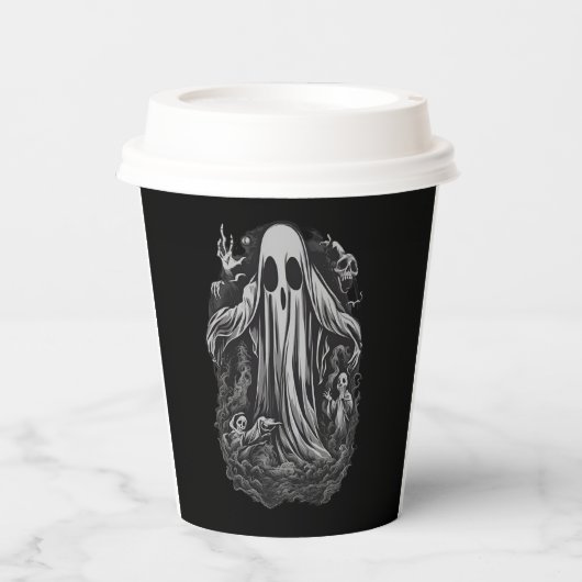 ハロウィン8の間抜け精神，不気味，恐怖，恐怖， 紙コップ (正面)