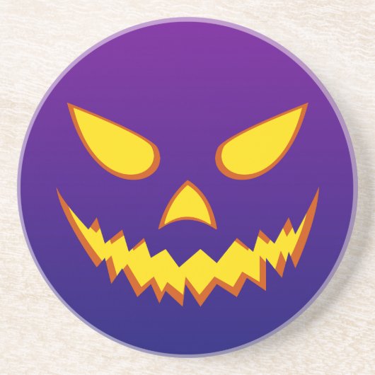 ハロウィン おかめカボチャ コースター (正面)