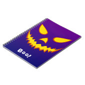 ハロウィン おかめカボチャ ノートブック (左側)