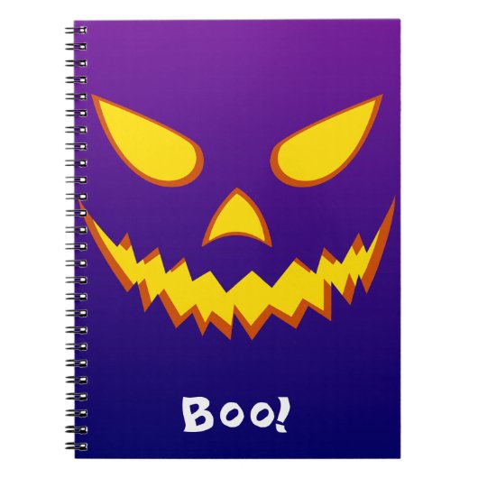 ハロウィン おかめカボチャ ノートブック (正面)