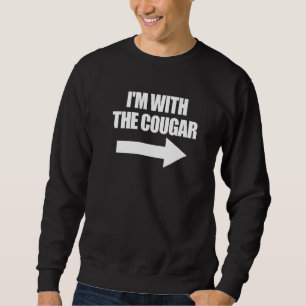 ハロウィン おそろい カップル パーカー I'm With The Cougar スウェットシャツ