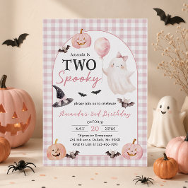 ハロウィン おばけの幽霊 2歳 誕生日 招待状