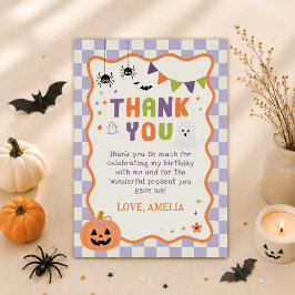ハロウィン おばけの誕生日お礼カード カード