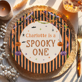 ハロウィン おばけの1歳の誕生日 ペーパープレート