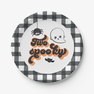 ハロウィン おばけの2歳の誕生日パーティー紙皿 2枚 ペーパープレート