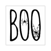 ハロウィン おばけクモとクモの巣 ラバースタンプ (インプリント)