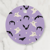 ハロウィン おばけ1歳の誕生日お礼 オレンジ フェイバータグ (裏面)