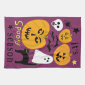 ハロウィン おばけ かぼちゃ コウモリ 秋 キッチンタオル (横)