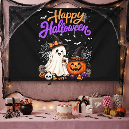 ハロウィン おばけ かぼちゃ スプーキー 横断幕