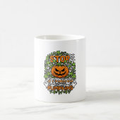 ハロウィン おばけ かぼちゃ バット_1 コーヒーマグカップ (中央)