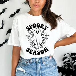 ハロウィン おばけ かわいい スプーキー シーズン Tシャツ