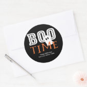 ハロウィン おばけ かわいい パーティーグッズ シール BOO TIME (封筒)