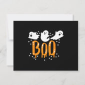 ハロウィン おばけ かわいい 出欠カード (裏面)