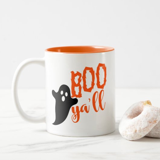 ハロウィン おばけ コーヒーマグ ツートーンマグカップ (ドーナツ)