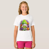 ハロウィン おばけ ゴースト - ハッピー ハロウィン Tシャツ (正面フル)