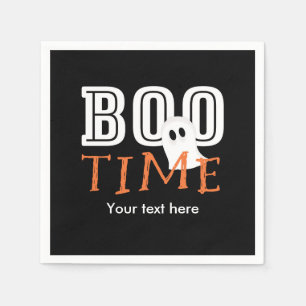 ハロウィン おばけ パーティー ナプキン BOO TIME スタンダードカクテルナプキン