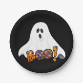 ハロウィン おばけ パーティー ペーパープレート (正面)