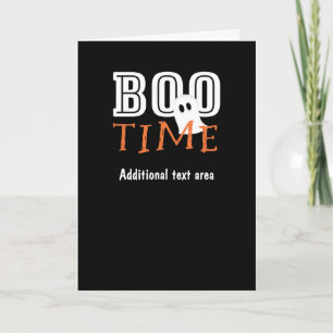 ハロウィン おばけ パーティー 折りたたみカード BOO TIME カード