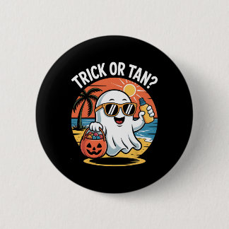 ハロウィン おばけ ビーチ 夏 トリック オア トレタン ギフト 缶バッジ