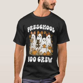 ハロウィン おばけ プリント 幼稚園の先生 キッズ グループ コスプレ Tシャツ