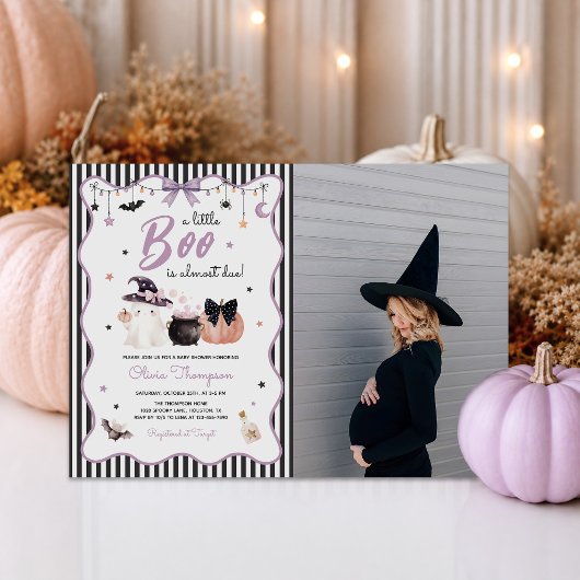ハロウィン おばけ ベビーシャワー 写真 招待状