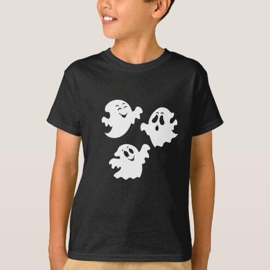 ハロウィン おばけ ボーイズTシャツ Tシャツ (正面)