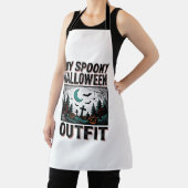 ハロウィン おばけ ヴィンテージ 墓場 Tシャツ_1 エプロン (インサイチュ)