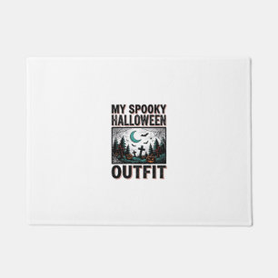 ハロウィン おばけ ヴィンテージ 墓場 Tシャツ_1 ドアマット