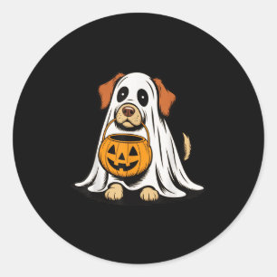 ハロウィン おばけ 犬 グッズ おもしろ メンズ レディース ラウンドシール