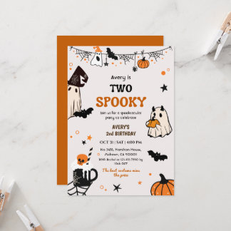 ハロウィン おばけ 誕生日 2歳 可愛い 招待状