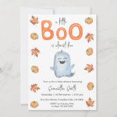 ハロウィン おばけ 赤ちゃんのバースデーパーティーの招待状 招待状 (正面)