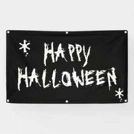 ハロウィン おばけ 黒白 スケルトン バナー 横断幕
