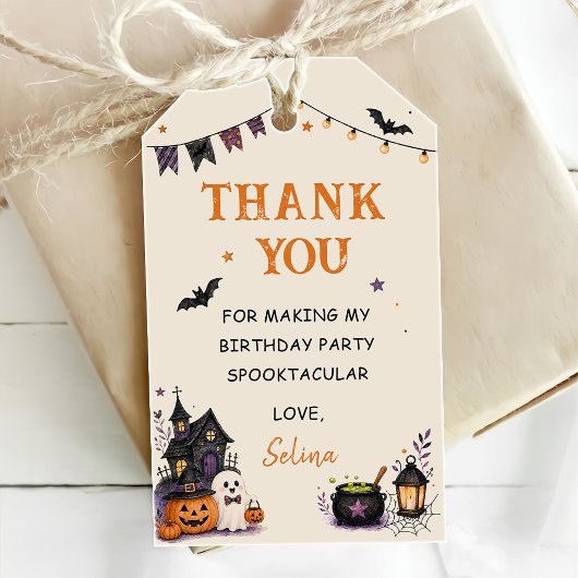 ハロウィン おばけ 1歳の誕生日 女の子 ギフトタグ