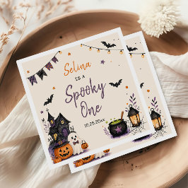 ハロウィン おばけ 1歳の誕生日 女の子 スタンダードカクテルナプキン