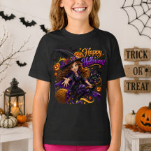 ハロウィン おめでとう かわいい 魔女 黒猫 ほうき
