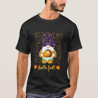 ハロウィン おもしろい ノーム 魔法使い ドングリ 秋 Tシャツ