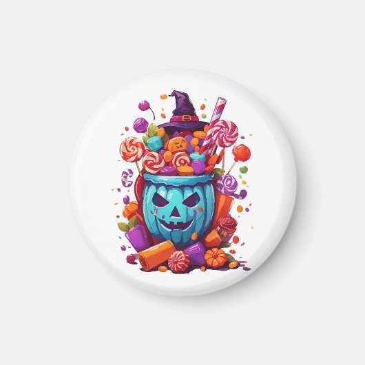 ハロウィン おもしろい  マグネット (正面)