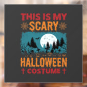 ハロウィン おもしろい 墓場 月 グラフィック ウィンドウサイン (シート2)