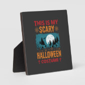 ハロウィン おもしろい 墓場 月 グラフィック フォトプラーク (正面)