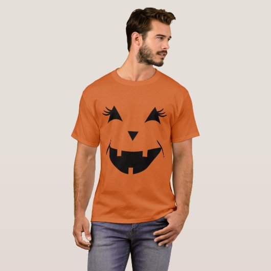 ハロウィン おもしろ かっこいい パンプキン Tシャツ (正面フル)