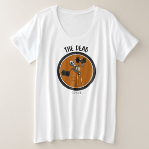 ハロウィン/おもしろ/ジム/スケルトン プラスサイズTシャツ