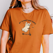 ハロウィン おもしろ スクーター ゴースト カップル おそろいTシャツ