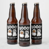 ハロウィン おもしろ 犬 猫 "私を食べられない" ビールラベル (ボトル)