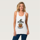 ハロウィン おもしろ 魔女 キャンディ かぼちゃ Tシャツ デザイン 1 (正面フル)