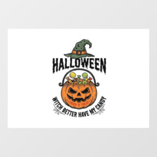 ハロウィン おもしろ 魔女 キャンディ かぼちゃ Tシャツ デザイン 1 ウィンドウサイン