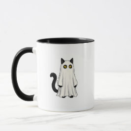 ハロウィン おもしろ 黒猫 ゴースト マグカップ