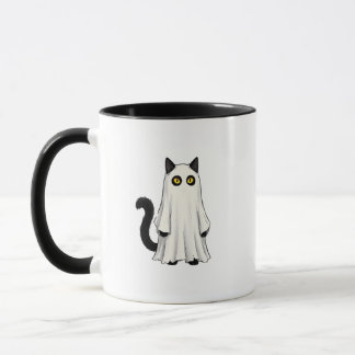 ハロウィン おもしろ 黒猫 ゴースト マグカップ