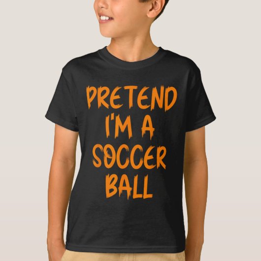 ハロウィン おれはサッカー選手だよ コスプレ 怠け者大人用 Tシャツ (正面)
