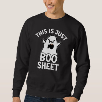 ハロウィン お化けの冗談Tシャツ "Boo Sheet" スウェットシャツ