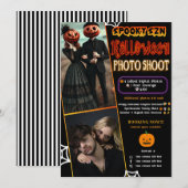 ハロウィン お化けの季節 グロー 写真撮影 フォトグラフィー 招待状 (正面/裏面)